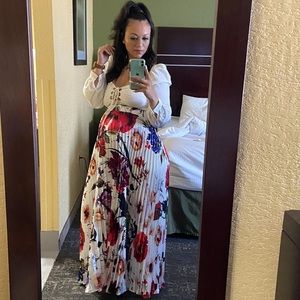 Long floral pelted skirt - Akira